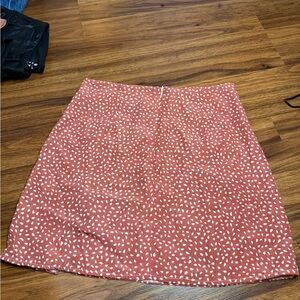 SHEIN Pink and White Mini Skirt